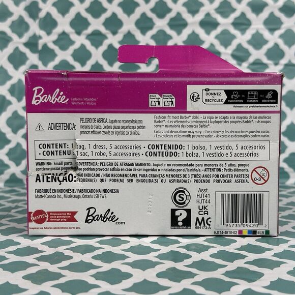 Barbie Mini Backpack Fashion Set 5 Surprises Dress And Accessories 7 piece Set - Picture 3 of 10